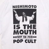 [Scheduled for delivery in mid-August] NISHIMOTO IS THE MOUTH POP-CULT L/S TEE NIM-C12 WHITE