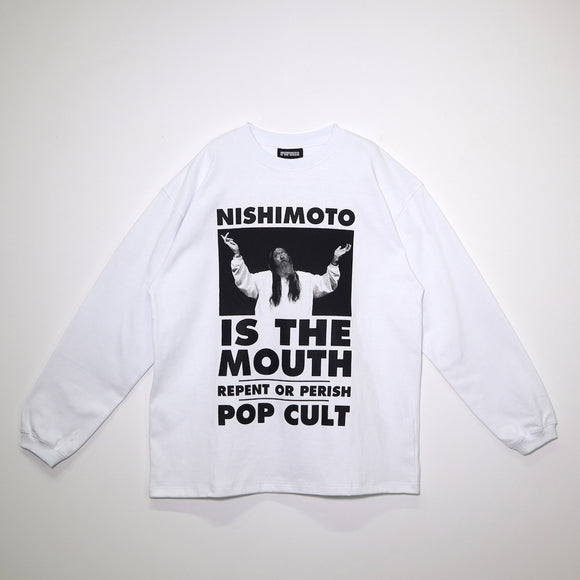 【8月中旬お届け予定】NISHIMOTO IS THE MOUTH POP-CULT L/S TEE NIM-C12 WHITE
