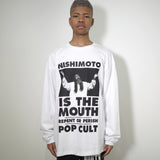 [Scheduled for delivery in mid-August] NISHIMOTO IS THE MOUTH POP-CULT L/S TEE NIM-C12 WHITE