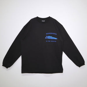 [Scheduled for delivery in mid-August] NISHIMOTO IS THE MOUTH SYMBOL L/S TEE NIM-C22 BLACK