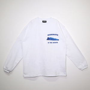 [Scheduled for delivery in mid-August] NISHIMOTO IS THE MOUTH SYMBOL L/S TEE NIM-C22 WHITE