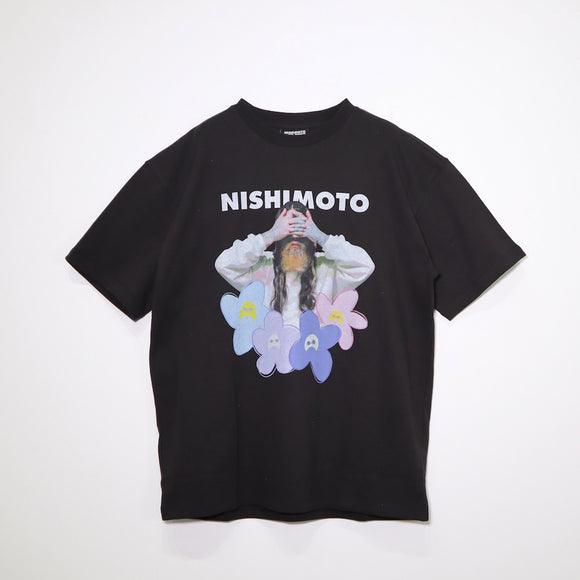 【8月中旬お届け予定】NISHIMOTO IS THE MOUTH FLOWER S/S TEE NIM-C31 BLACK