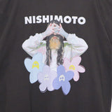 [Scheduled for delivery in mid-August] NISHIMOTO IS THE MOUTH FLOWER S/S TEE NIM-C31 BLACK