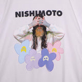 [Scheduled for delivery in mid-August] NISHIMOTO IS THE MOUTH FLOWER S/S TEE NIM-C31 WHITE