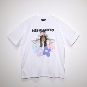 [Scheduled for delivery in mid-August] NISHIMOTO IS THE MOUTH FLOWER S/S TEE NIM-C31 WHITE