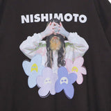 NISHIMOTO IS THE MOUTH FLOWER L/S TEE NIM-C32 BLACK