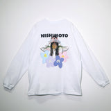 [Scheduled for delivery in mid-August] NISHIMOTO IS THE MOUTH FLOWER L/S TEE NIM-C32 WHITE