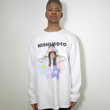 [Scheduled for delivery in mid-August] NISHIMOTO IS THE MOUTH FLOWER L/S TEE NIM-C32 WHITE