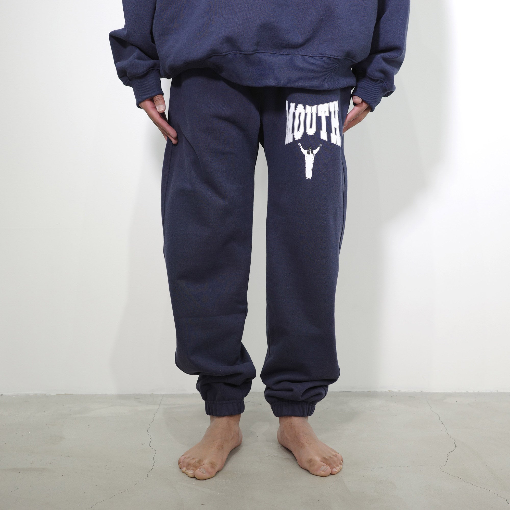 NISHIMOTO IS THE MOUTH MOUTH SWEAT PANTS NIM-C45 NAVY