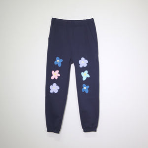 NISHIMOTO IS THE MOUTH FLOWER SWEAT PANTS NIM-C55 NAVY