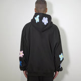 NISHIMOTO IS THE MOUTH FLOWER ZIP SWEAT HOODIE NIM-C57 BLACK