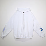 [Scheduled for delivery in mid-August] NISHIMOTO IS THE MOUTH FLOWER ZIP SWEAT HOODIE NIM-C57 WHITE