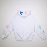 [Scheduled for delivery in mid-August] NISHIMOTO IS THE MOUTH FLOWER ZIP SWEAT HOODIE NIM-C57 WHITE