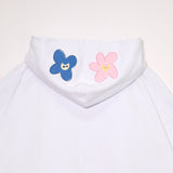 [Scheduled for delivery in mid-August] NISHIMOTO IS THE MOUTH FLOWER ZIP SWEAT HOODIE NIM-C57 WHITE