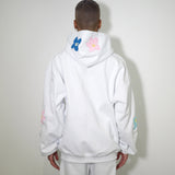 [Scheduled for delivery in mid-August] NISHIMOTO IS THE MOUTH FLOWER ZIP SWEAT HOODIE NIM-C57 WHITE