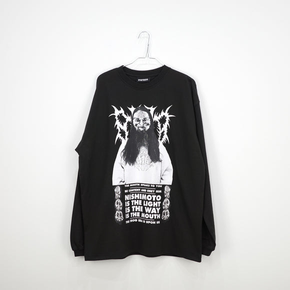 [Reserved product/Delivery in late August to early September] NISHIMOTO IS THE MOUTH METAL TOUR L/S TEE NIM-D12 BLACK