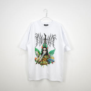 NISHIMOTO IS THE MOUTH METAL COLLAGE S/S TEE NIM-D21 WHITE