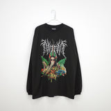 NISHIMOTO IS THE MOUTH METAL COLLAGE L/S TEE NIM-D22 BLACK