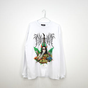 NISHIMOTO IS THE MOUTH METAL COLLAGE L/S TEE NIM-D22 WHITE
