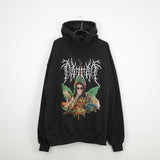 NISHIMOTO IS THE MOUTH METAL COLLAGE SWEAT HOODIE NIM-D23 BLACK