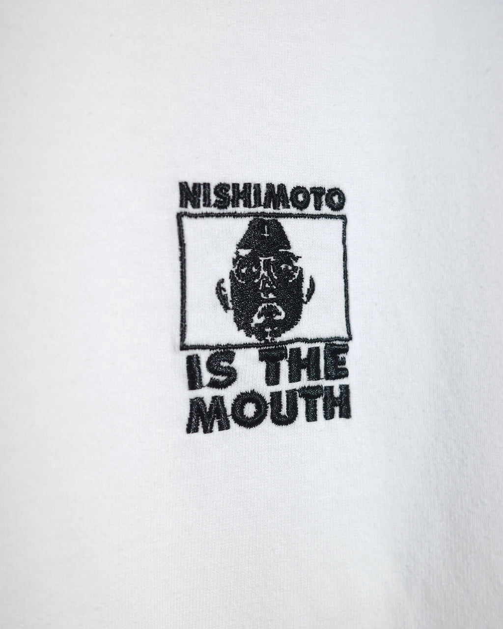 NISHIMOTO IS THE MOUTH WIDE N/S TEE NIM-EWD00 WHITE