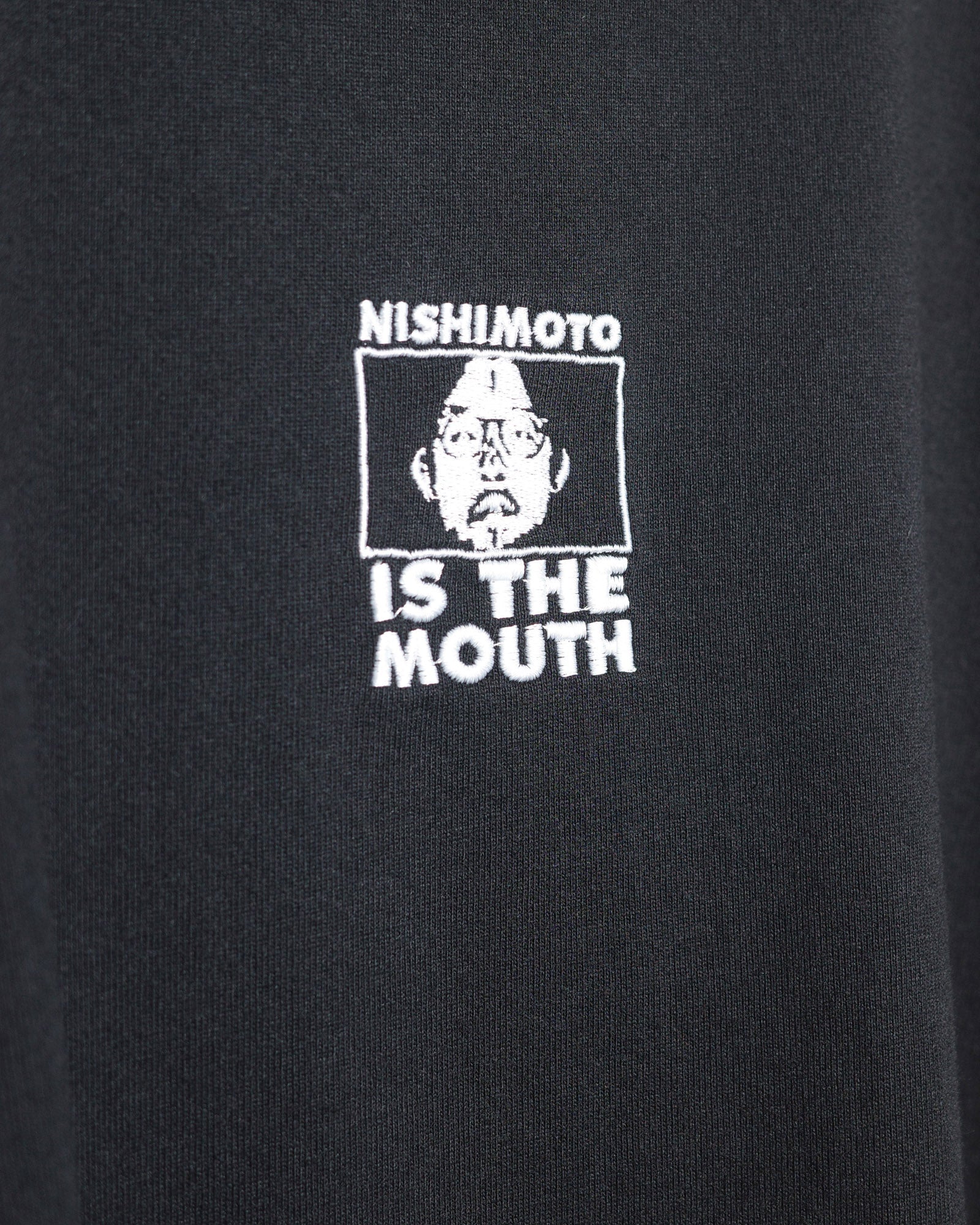 NISHIMOTO IS THE MOUTH WIDE N/S TEE NIM-EWD00 BLACK