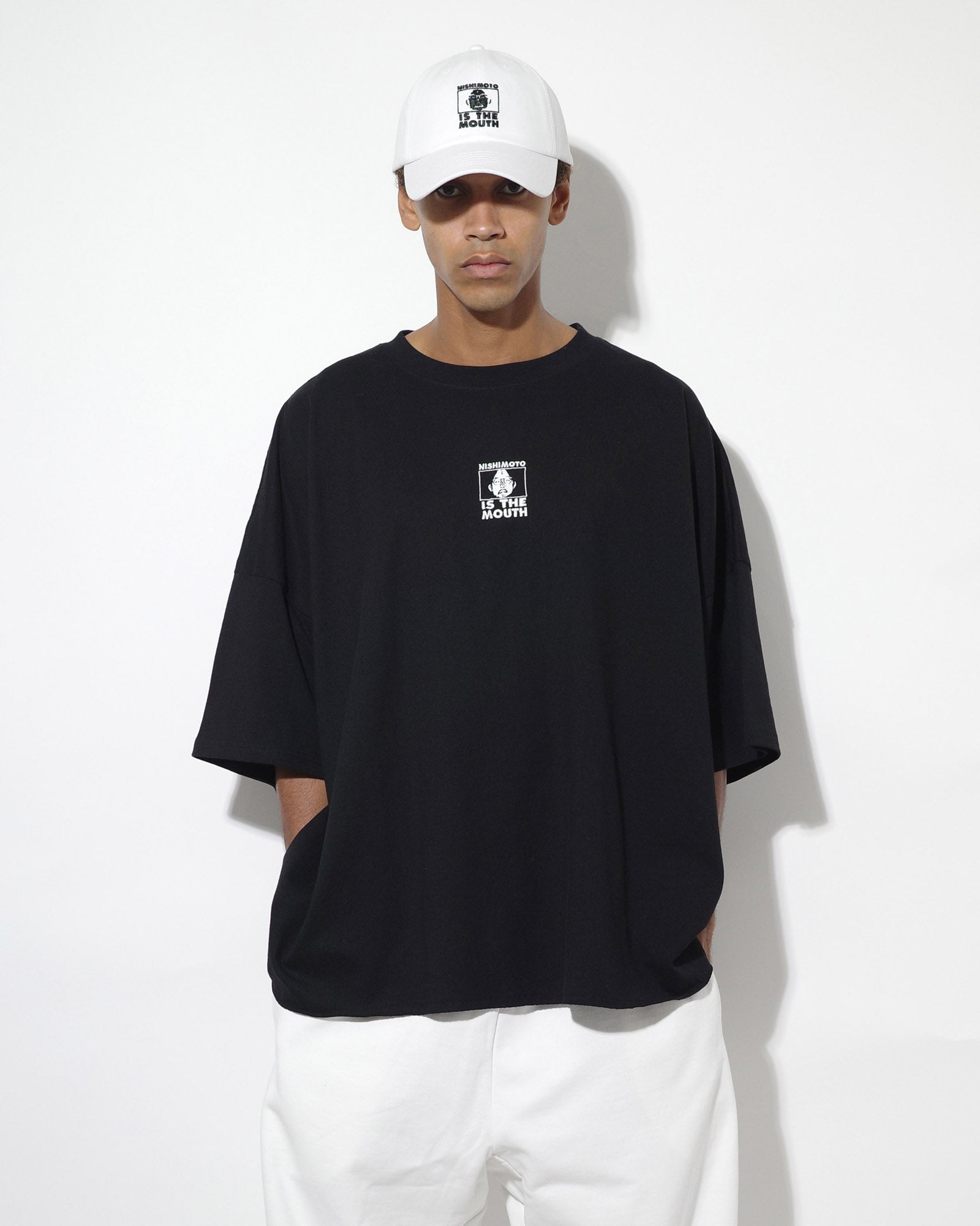 NISHIMOTO IS THE MOUTH WIDE S/S TEE NIM-EWD01 BLACK