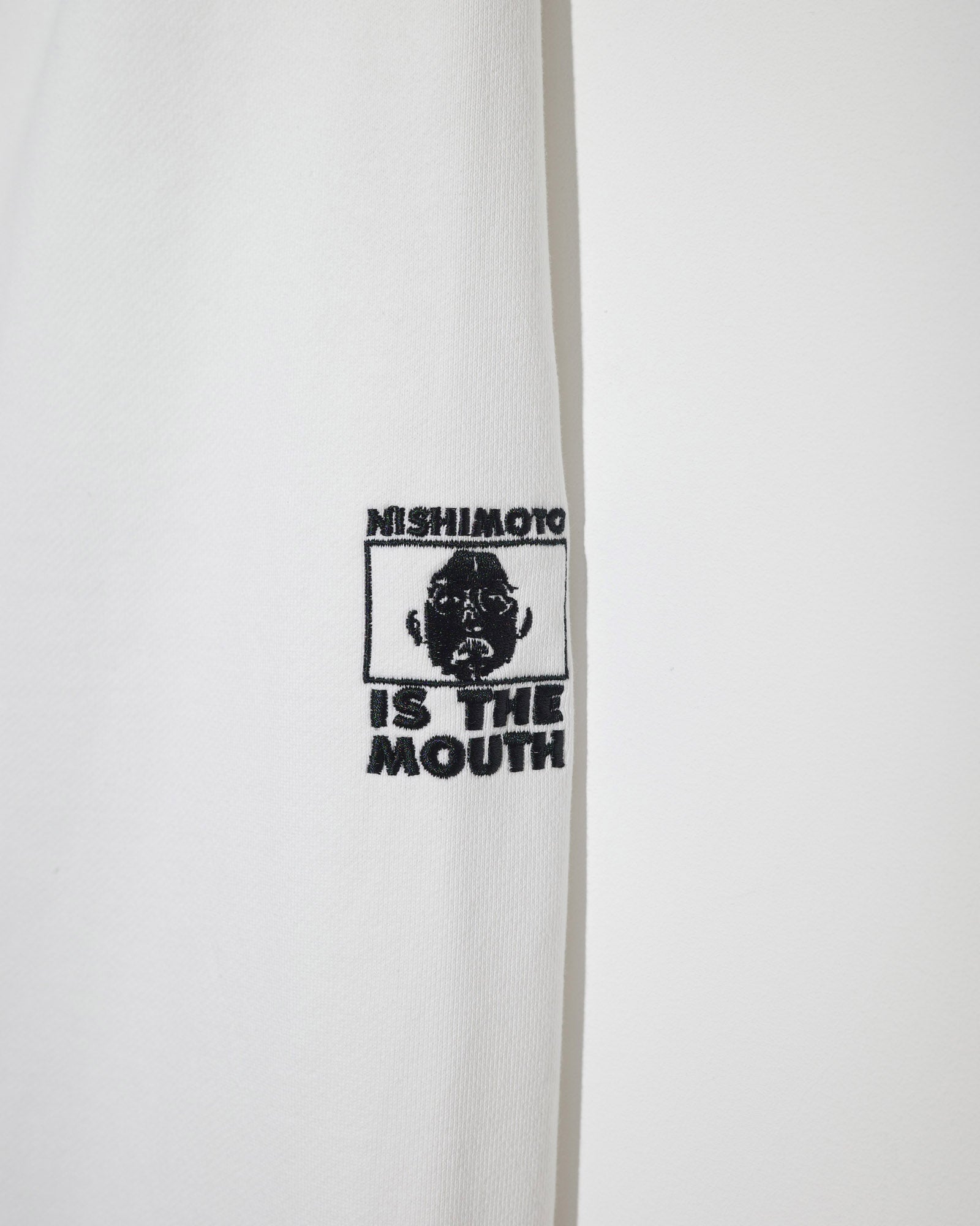 NISHIMOTO IS THE MOUTH  WIDE SWEAT PANTS NIM-EWD08 WHITE