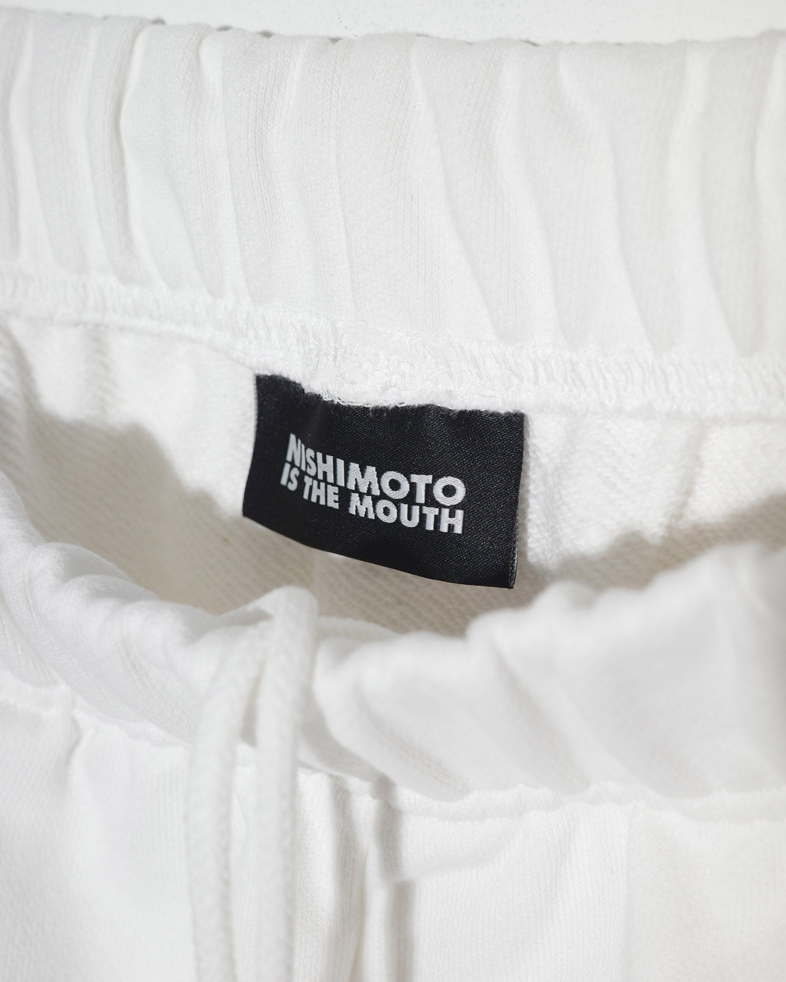 NISHIMOTO IS THE MOUTH  WIDE SWEAT PANTS NIM-EWD08 WHITE