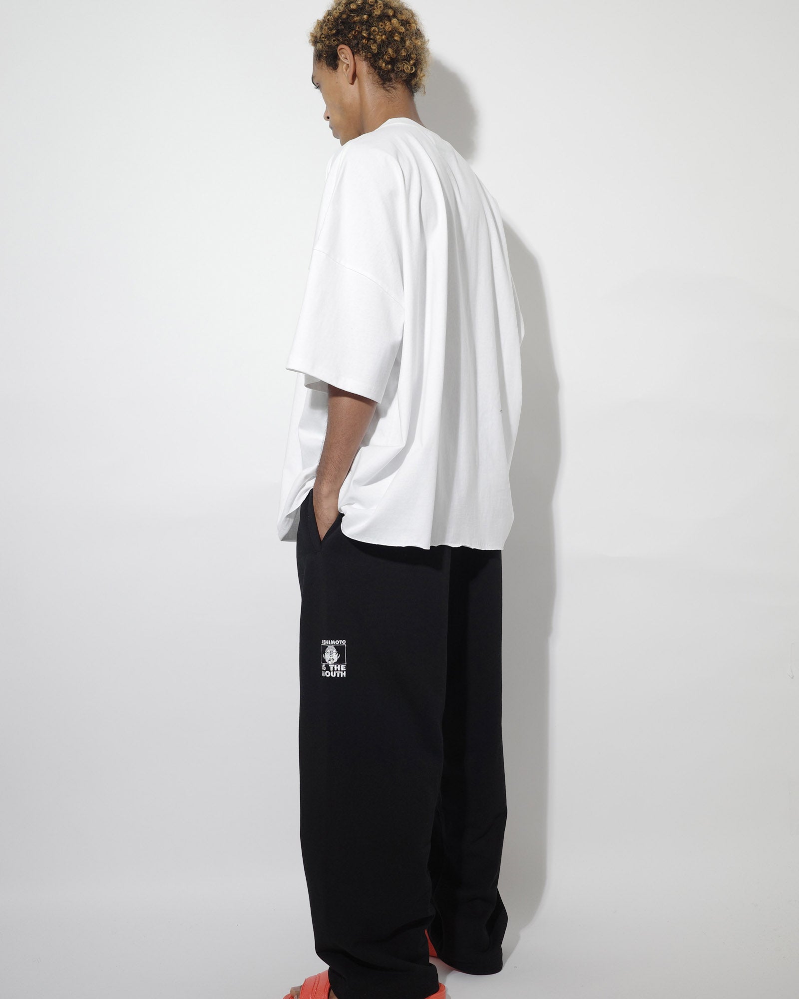 NISHIMOTO IS THE MOUTH  WIDE SWEAT PANTS NIM-EWD08 BLACK