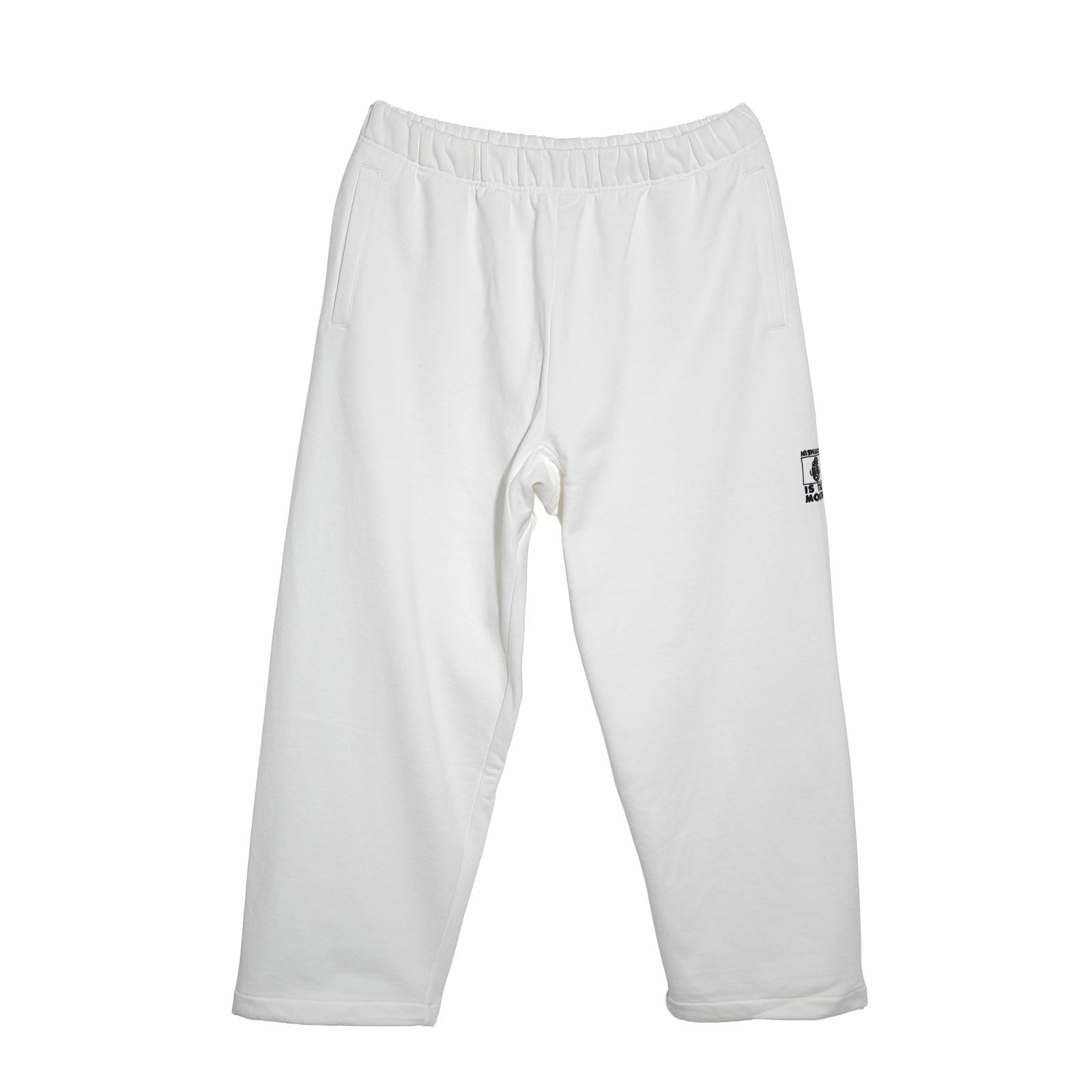 NISHIMOTO IS THE MOUTH  WIDE SWEAT PANTS NIM-EWD08 WHITE