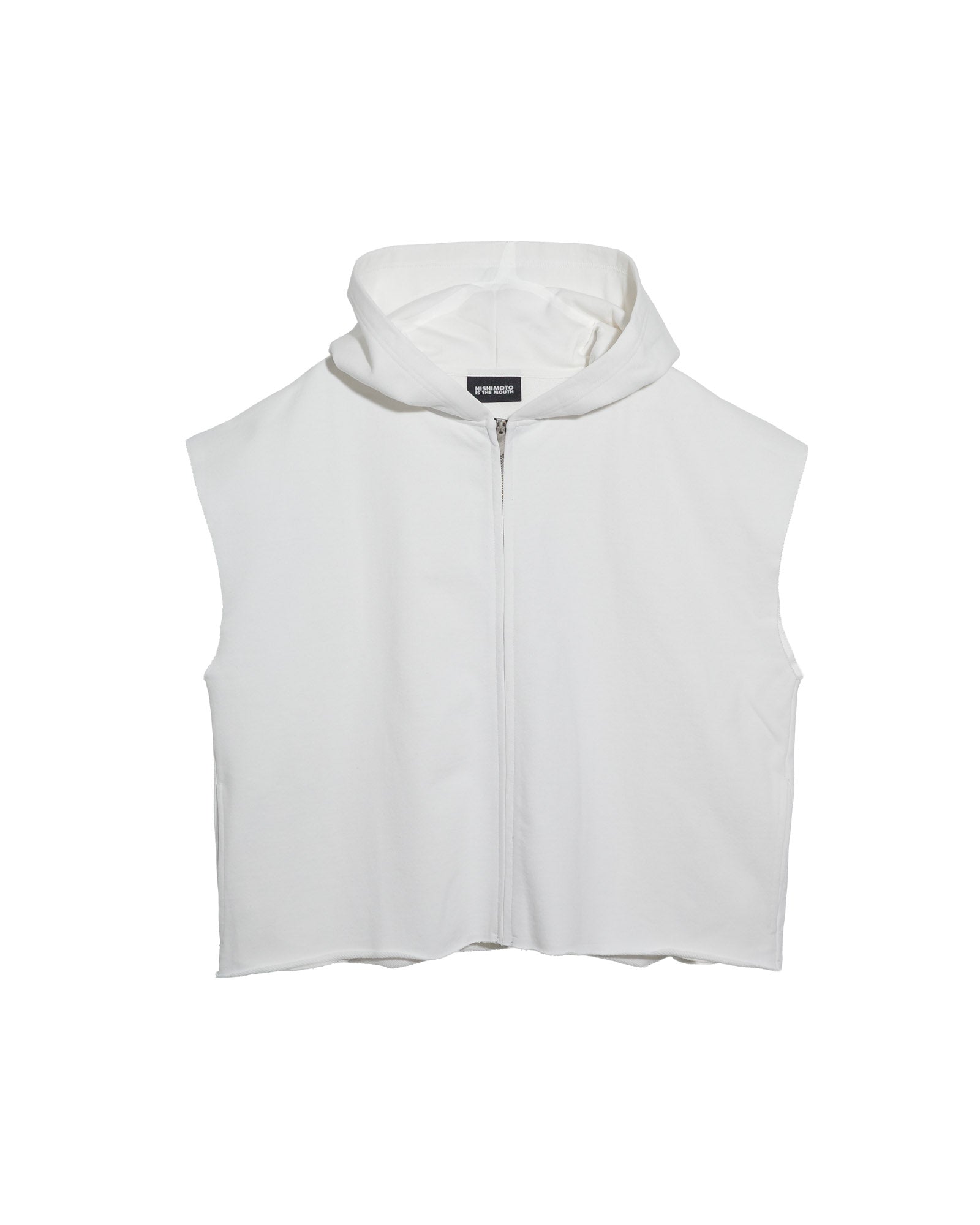 NISHIMOTO IS THE MOUTH WIDE ZIP N/S SWEAT HOODIE NIM-EWD10 WHITE