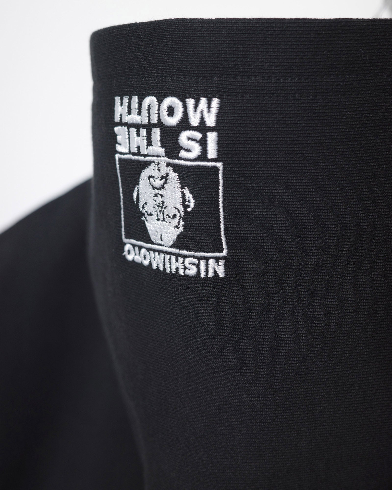 NISHIMOTO IS THE MOUTH WIDE ZIP N/S SWEAT HOODIE NIM-EWD10 BLACK