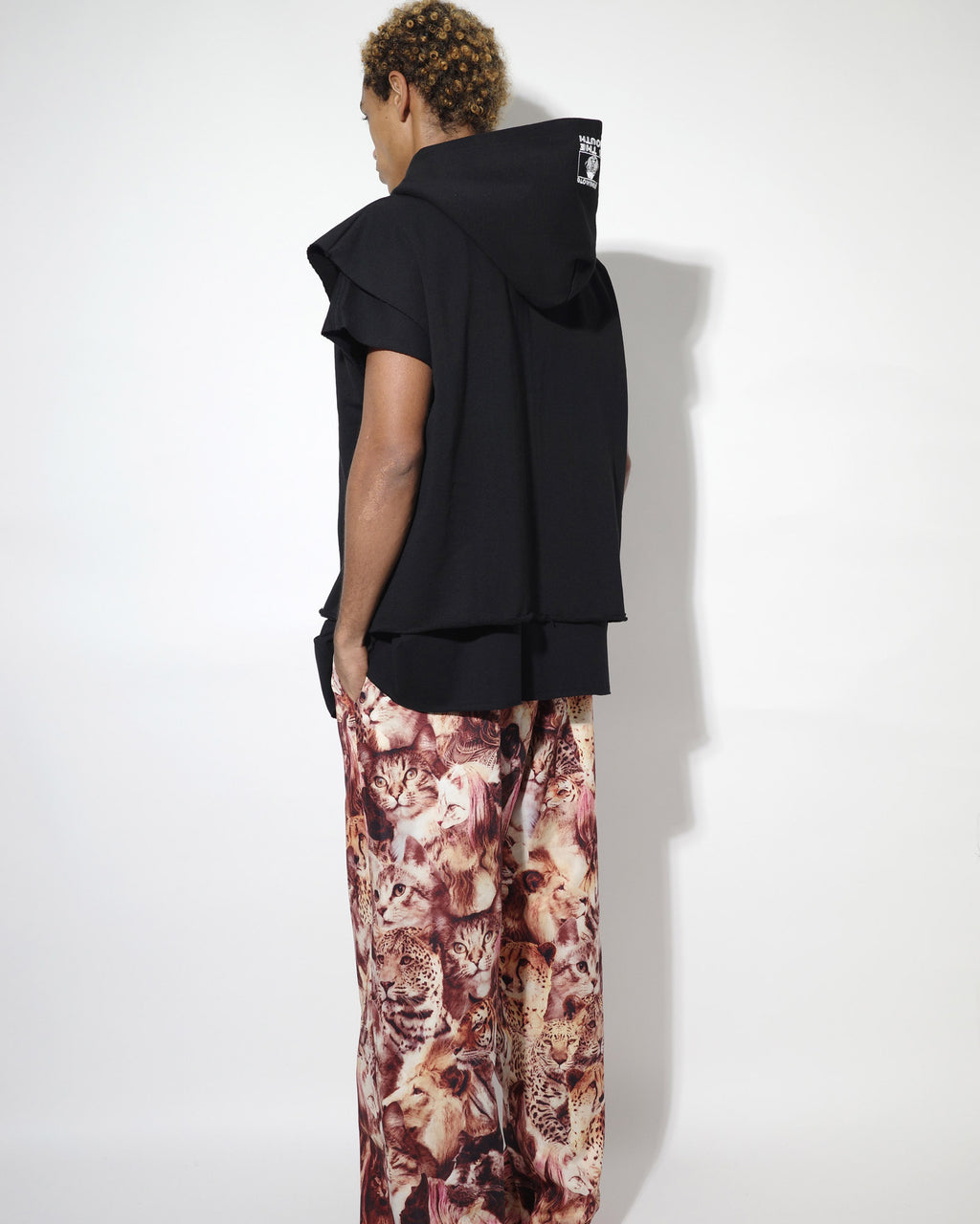 NISHIMOTO IS THE MOUTH WIDE ZIP N/S SWEAT HOODIE NIM-EWD10 BLACK