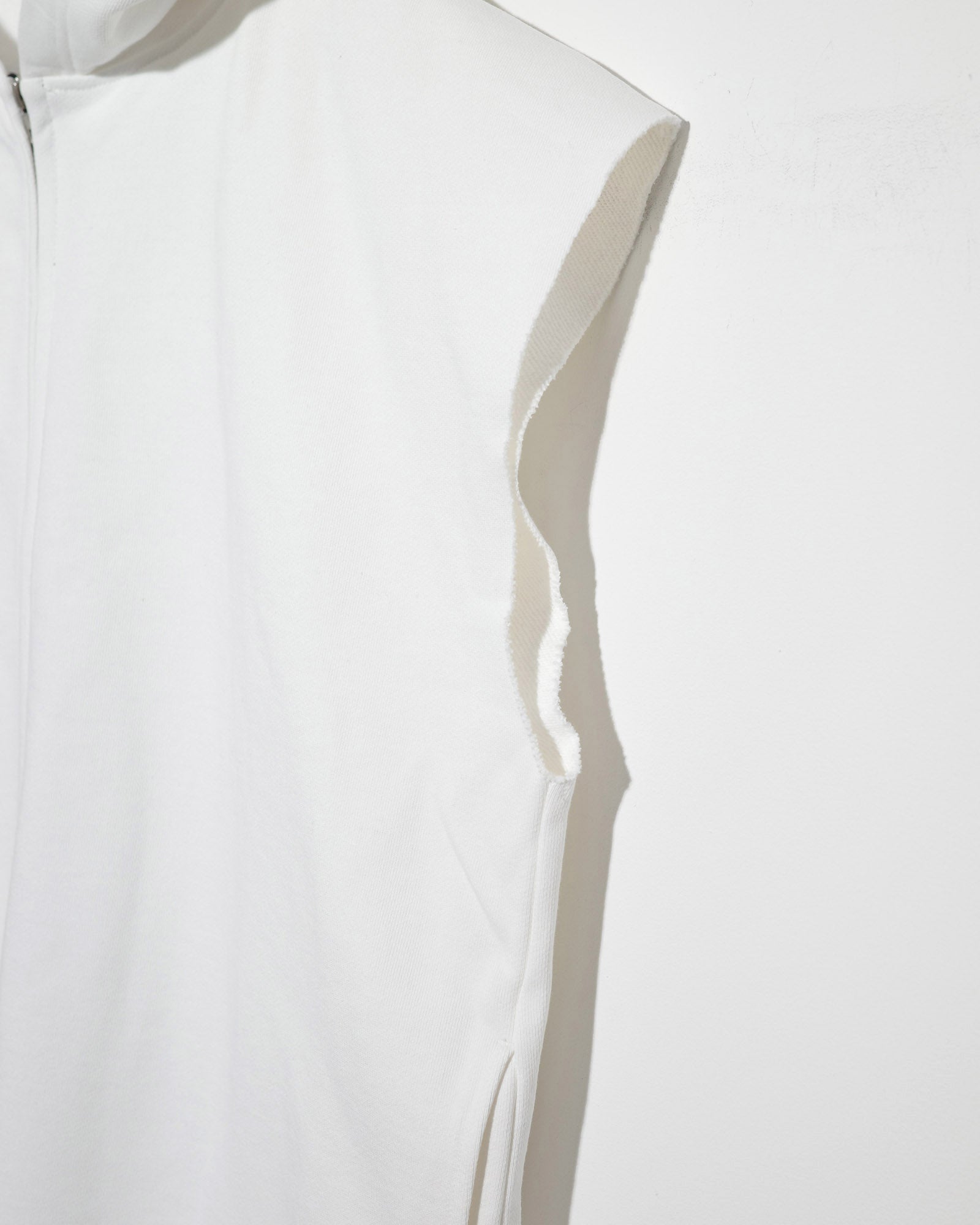 NISHIMOTO IS THE MOUTH WIDE ZIP N/S SWEAT HOODIE NIM-EWD10 WHITE