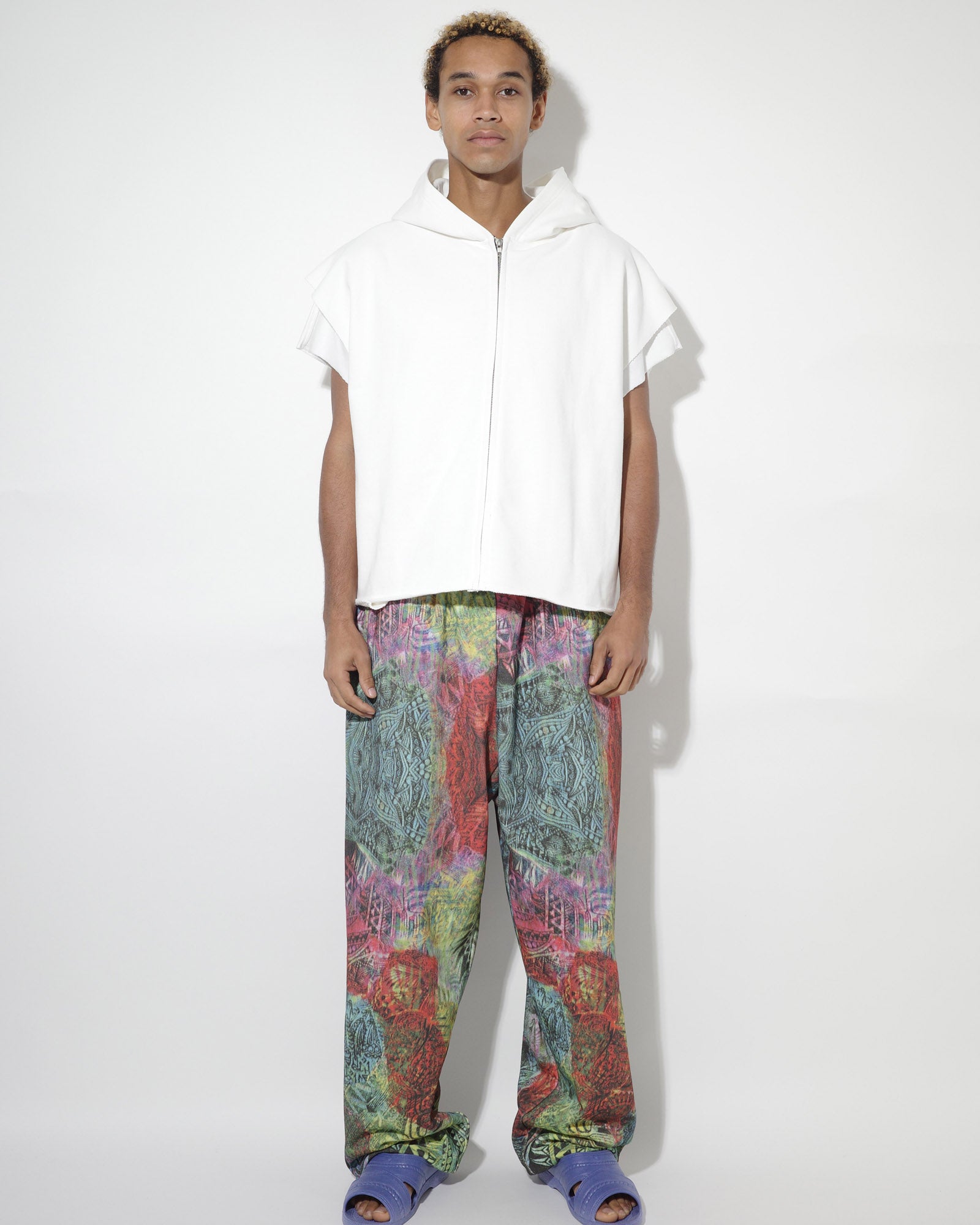 NISHIMOTO IS THE MOUTH WIDE ZIP N/S SWEAT HOODIE NIM-EWD10 WHITE