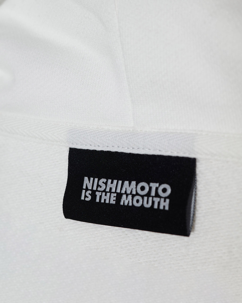 NISHIMOTO IS THE MOUTH WIDE ZIP N/S SWEAT HOODIE NIM-EWD10 WHITE