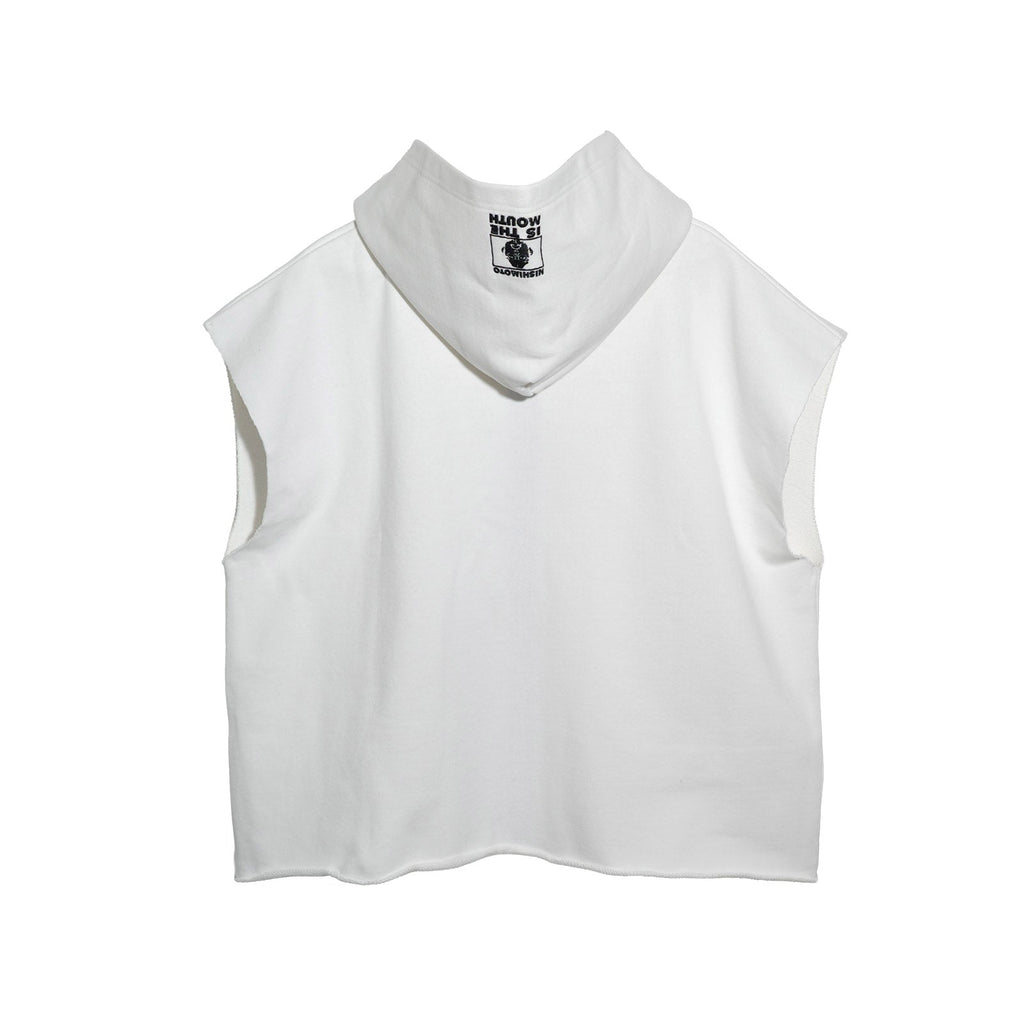 NISHIMOTO IS THE MOUTH WIDE ZIP N/S SWEAT HOODIE NIM-EWD10 WHITE