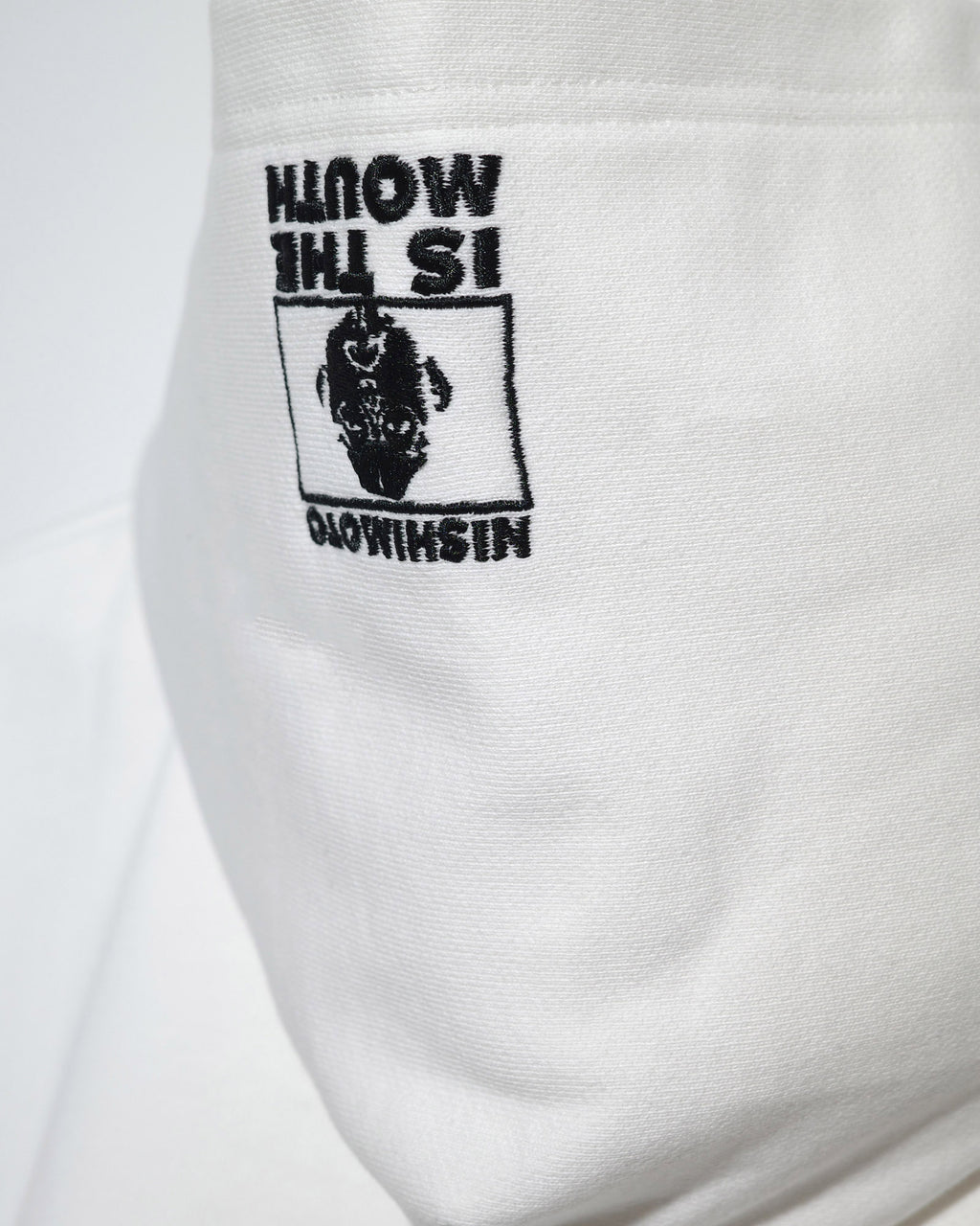 NISHIMOTO IS THE MOUTH WIDE ZIP N/S SWEAT HOODIE NIM-EWD10 WHITE