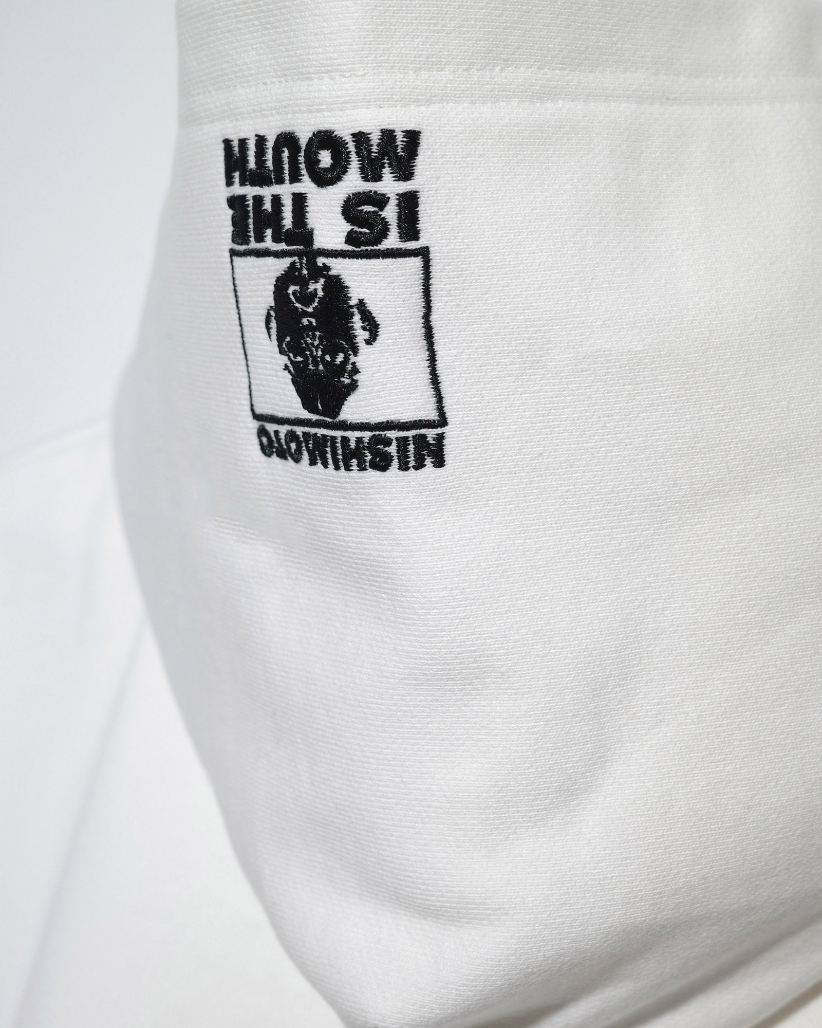 NISHIMOTO IS THE MOUTH WIDE ZIP N/S SWEAT HOODIE NIM-EWD10 WHITE