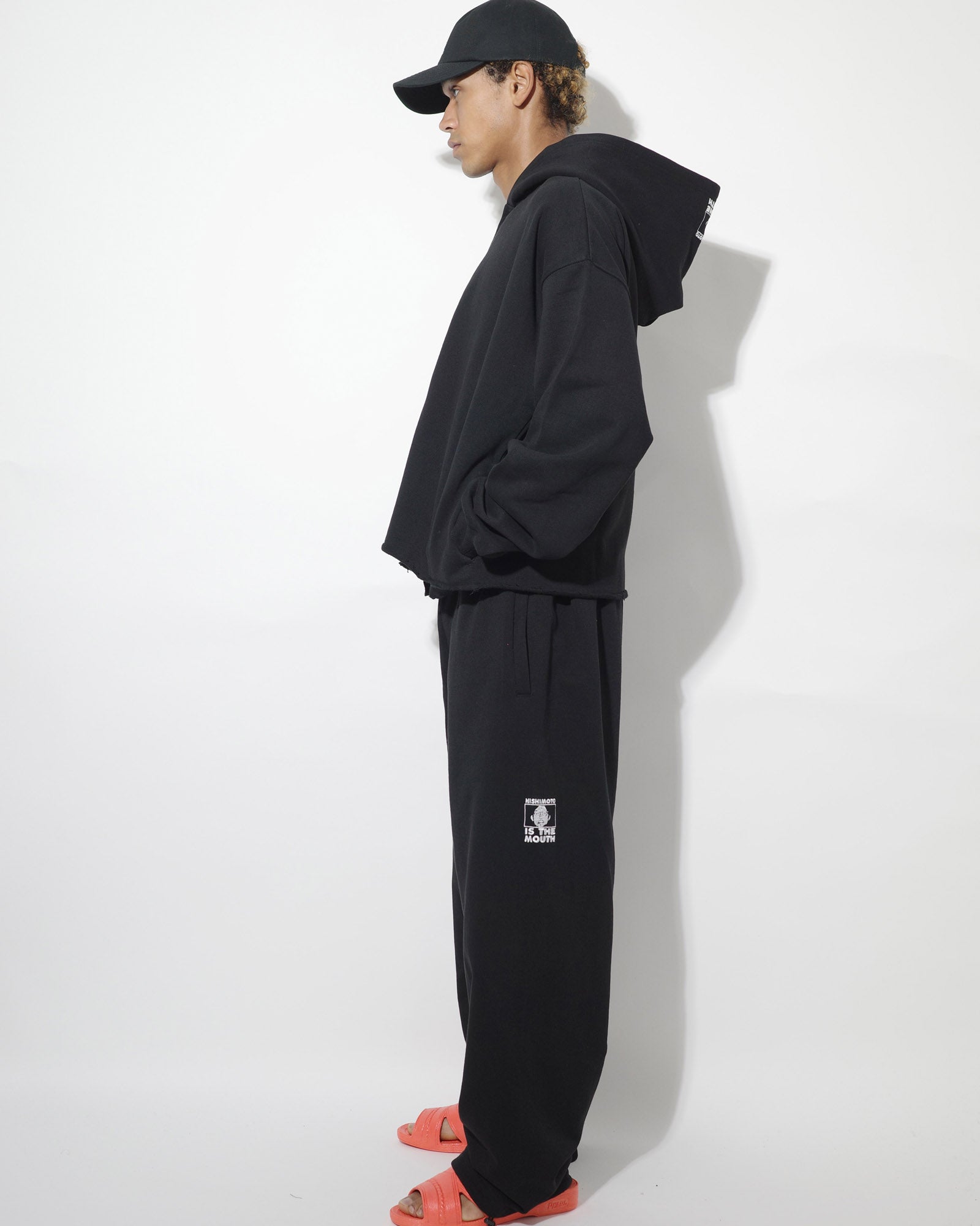 NISHIMOTO IS THE MOUTH WIDE ZIP SWEAT HOODIE NIM-EWD11 BLACK