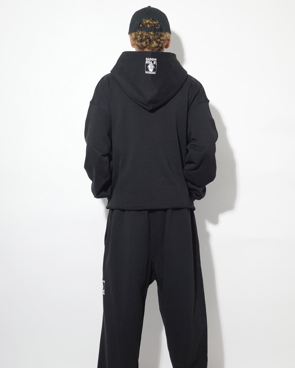 NISHIMOTO IS THE MOUTH WIDE ZIP SWEAT HOODIE NIM-EWD11 BLACK