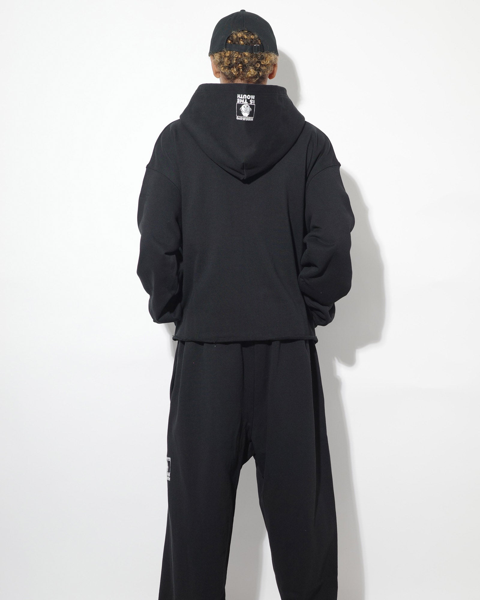 NISHIMOTO IS THE MOUTH WIDE ZIP SWEAT HOODIE NIM-EWD11 BLACK