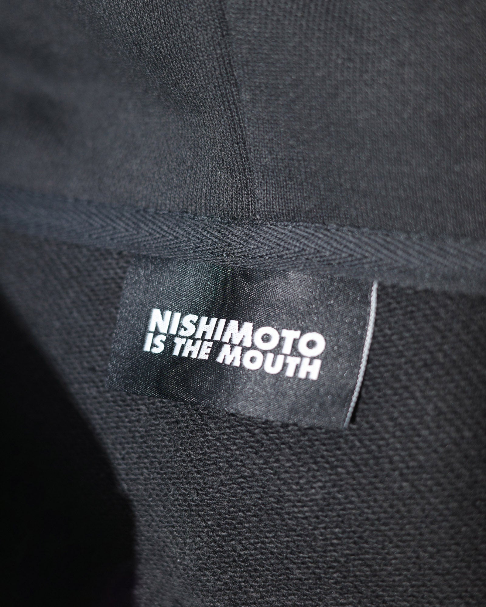 NISHIMOTO IS THE MOUTH WIDE ZIP SWEAT HOODIE NIM-EWD11 BLACK