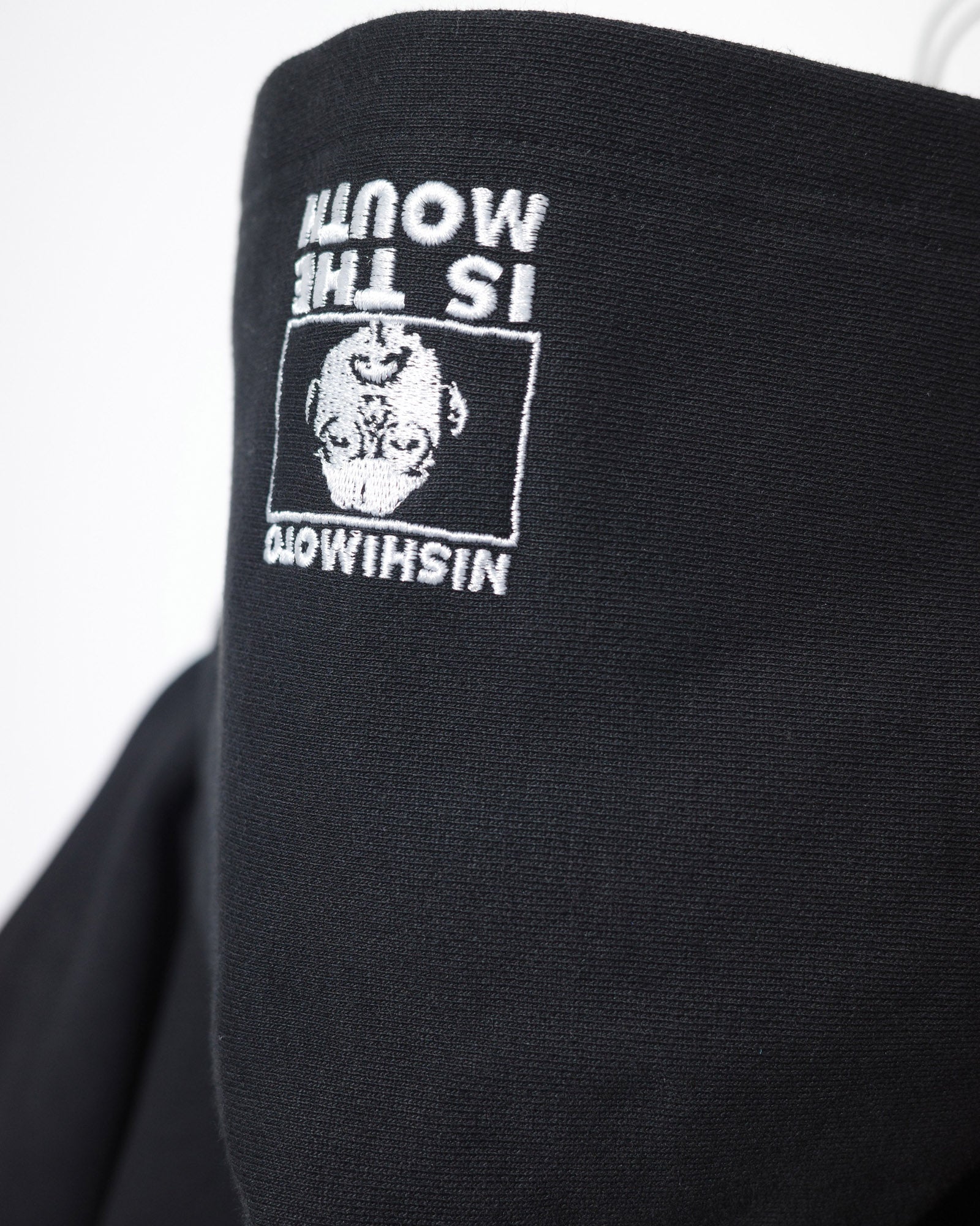 NISHIMOTO IS THE MOUTH WIDE ZIP SWEAT HOODIE NIM-EWD11 BLACK