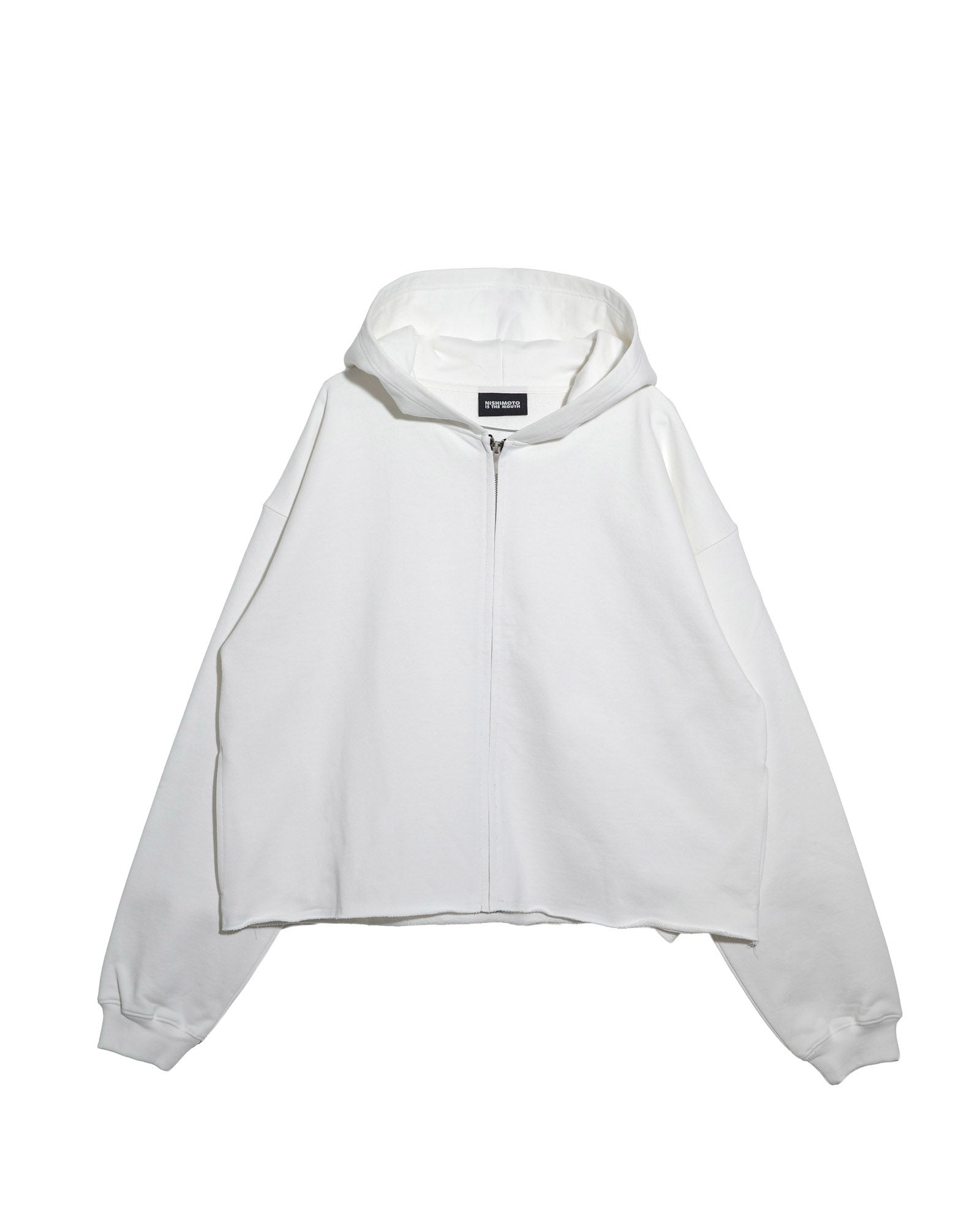 NISHIMOTO IS THE MOUTH WIDE ZIP SWEAT HOODIE NIM-EWD11 WHITE
