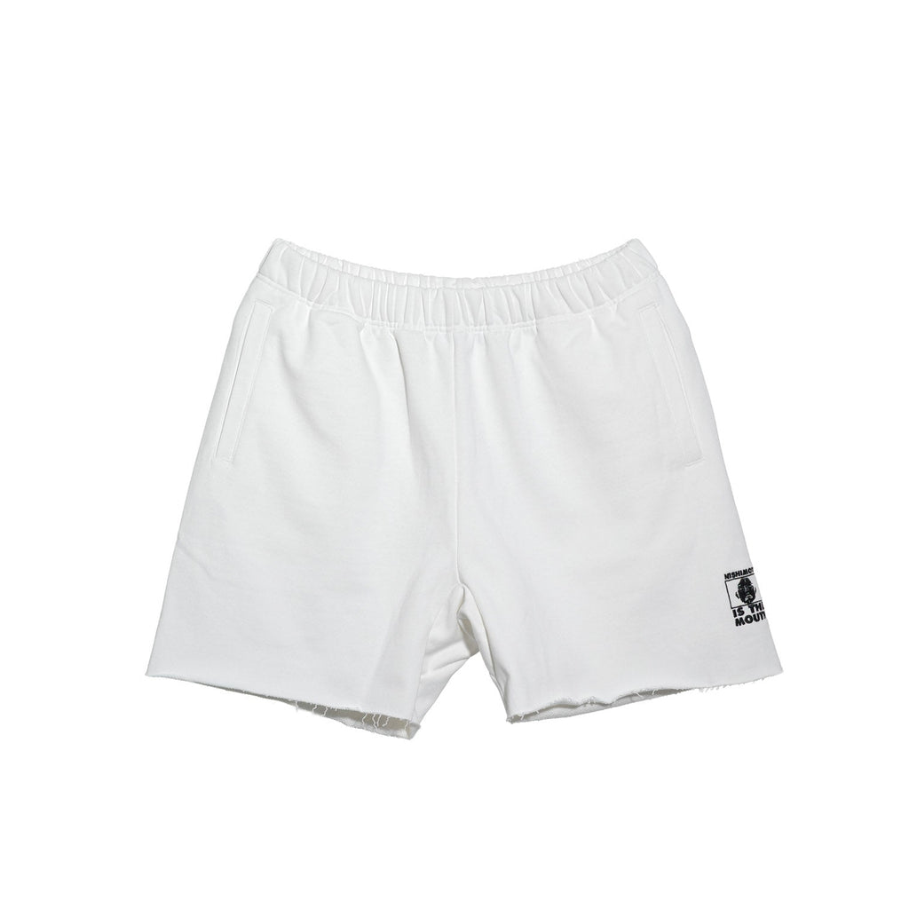 NISHIMOTO IS THE MOUTH WIDE SWEATSHORTS NIM-EWD12 WHITE