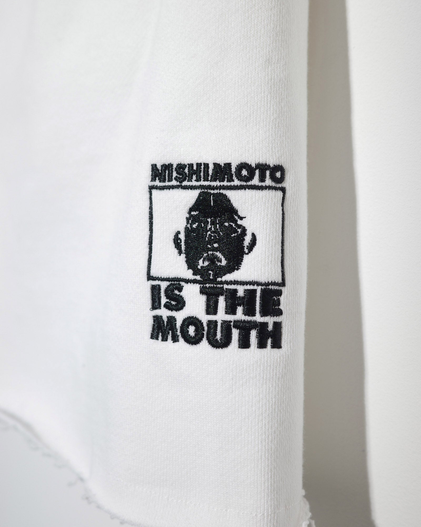 NISHIMOTO IS THE MOUTH WIDE SWEATSHORTS NIM-EWD12 WHITE