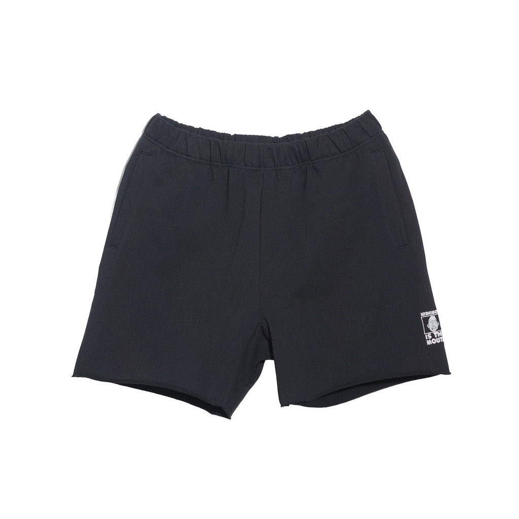 NISHIMOTO IS THE MOUTH WIDE SWEATSHORTS NIM-EWD12 BLACK