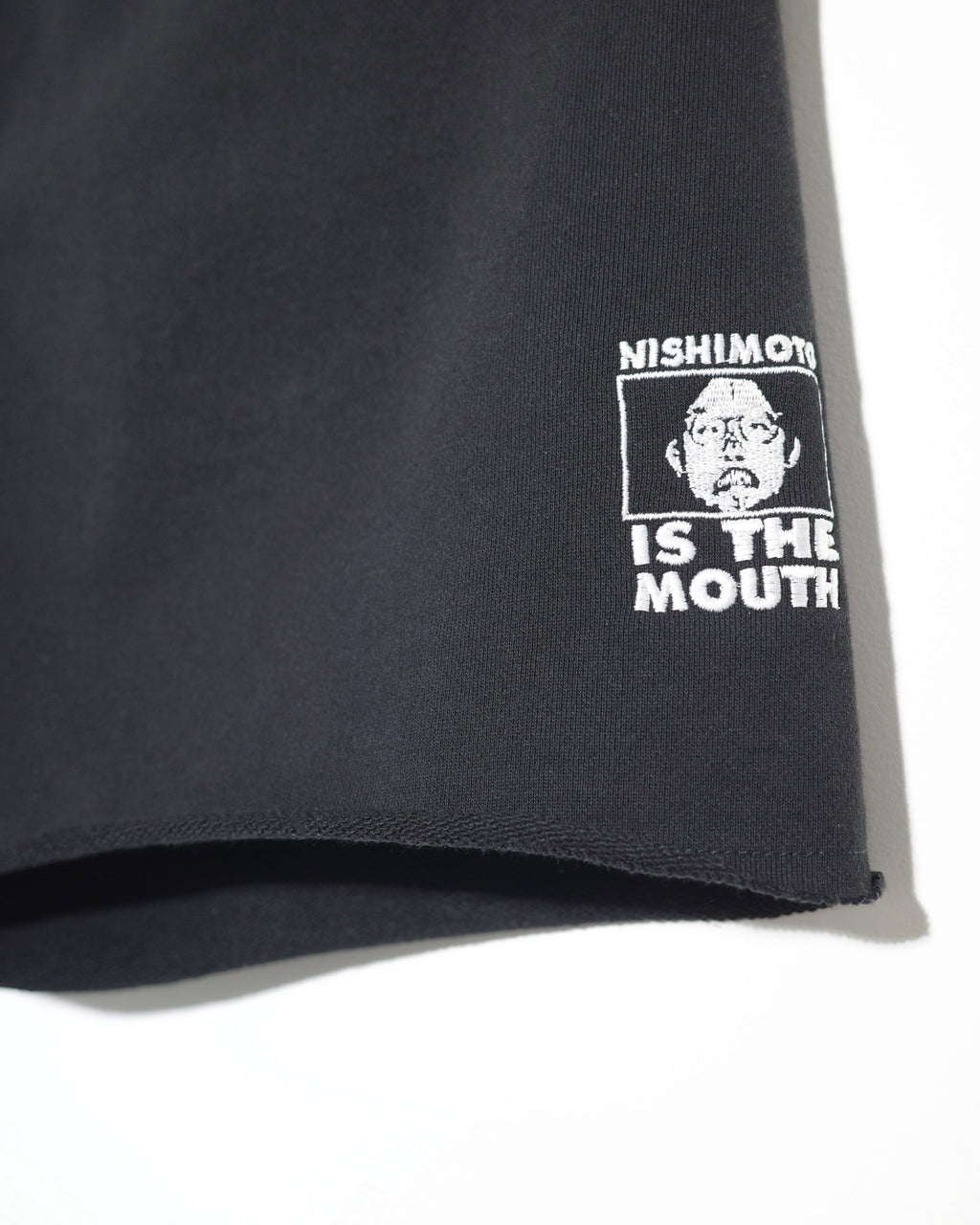NISHIMOTO IS THE MOUTH WIDE SWEATSHORTS NIM-EWD12 BLACK
